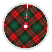Christmas plaid tree skirt 36 inch rustic holiday decor