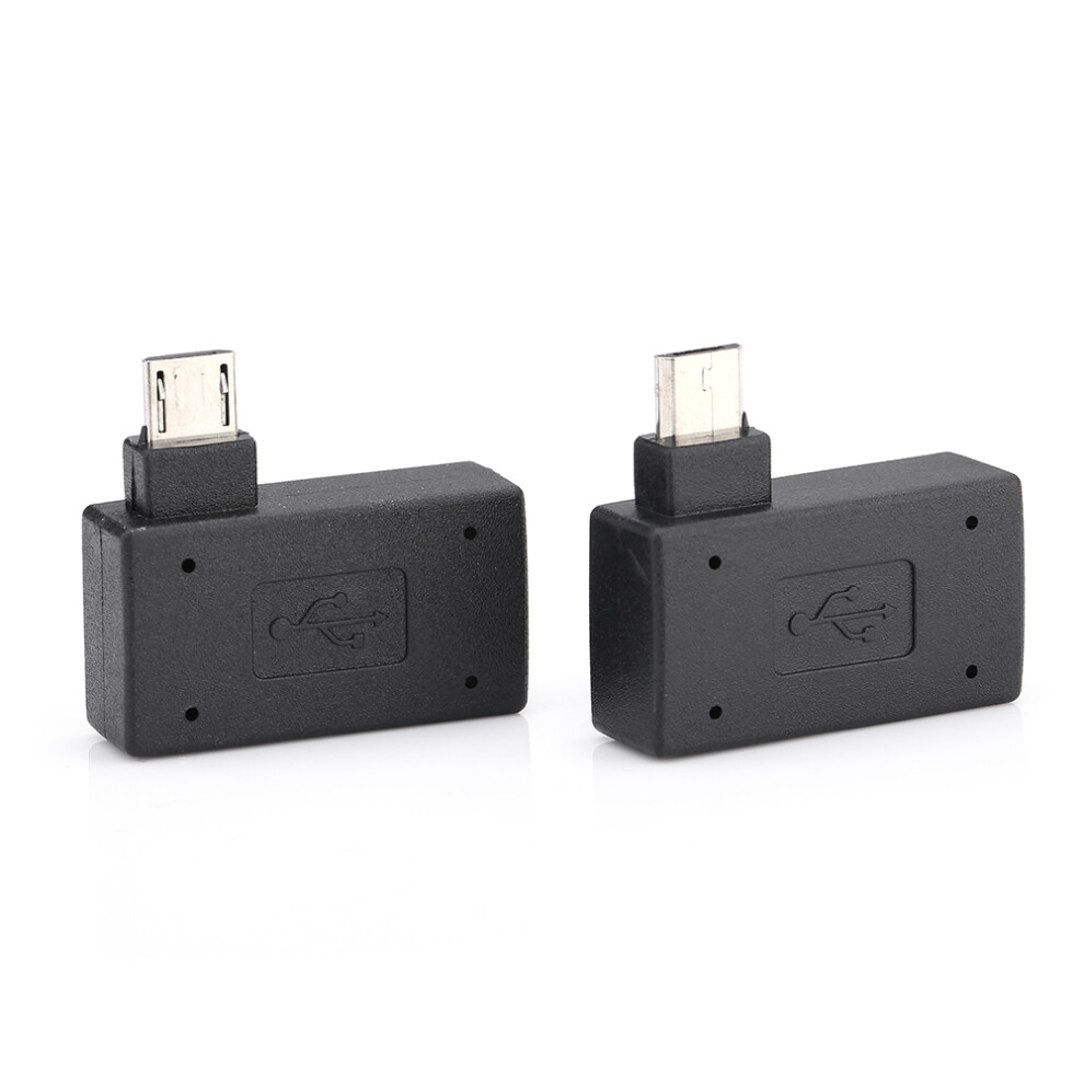 2X Usb Micro Otg Adapter Angled 7340572954954