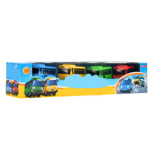 4 Pack Mini Pull Back Bus Party Favours