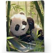 Rajzfilm Panda takaró puha, bolyhos flanel 6050 hüvelyk