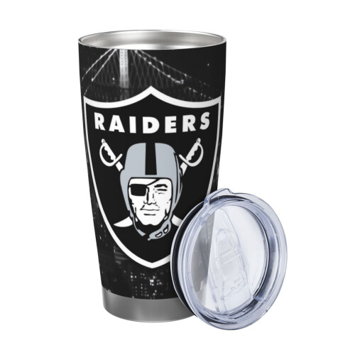 Raiders fotbollstermos 20oz rostfritt stål 1