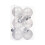 Boules de Noël blanches incassables en plastique 1