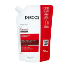 Vichy Dercos Energisoiva Stimuloiva Hiustenlähtöä Estävä Shampoo, Ekologinen Täyttöpakkaus 500ml