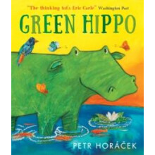 Green Hippo by Petr Horacek Hardcover Book