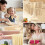 Escurridor de pasta plegable de madera con 16 púas 4