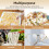 Escurridor de pasta plegable de madera con 16 púas 5