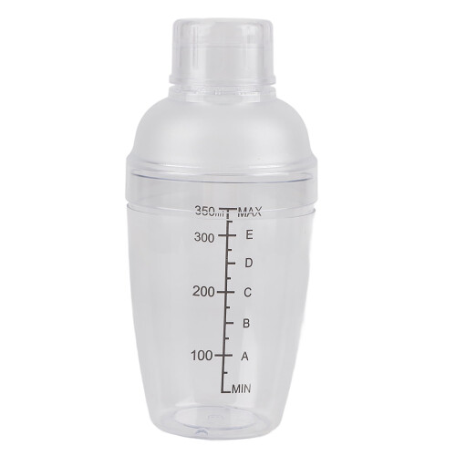 Coctelera PC con marcas de medición, 300 ml.