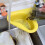 Colador de cocina XIUH triangular amarillo para colgar 4