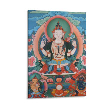 Affiche sur toile Shadakshari Lokeshvara Thangka 20 x 30 cm