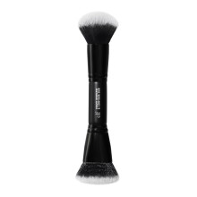 e.l.f. Liquid Bronzer & Contour Duo Brush,Silky Highly Pigmented Formula with Dual-ended Makeup Brush,Synthetic Bristles, 100% Vegan and Cruelty-Free