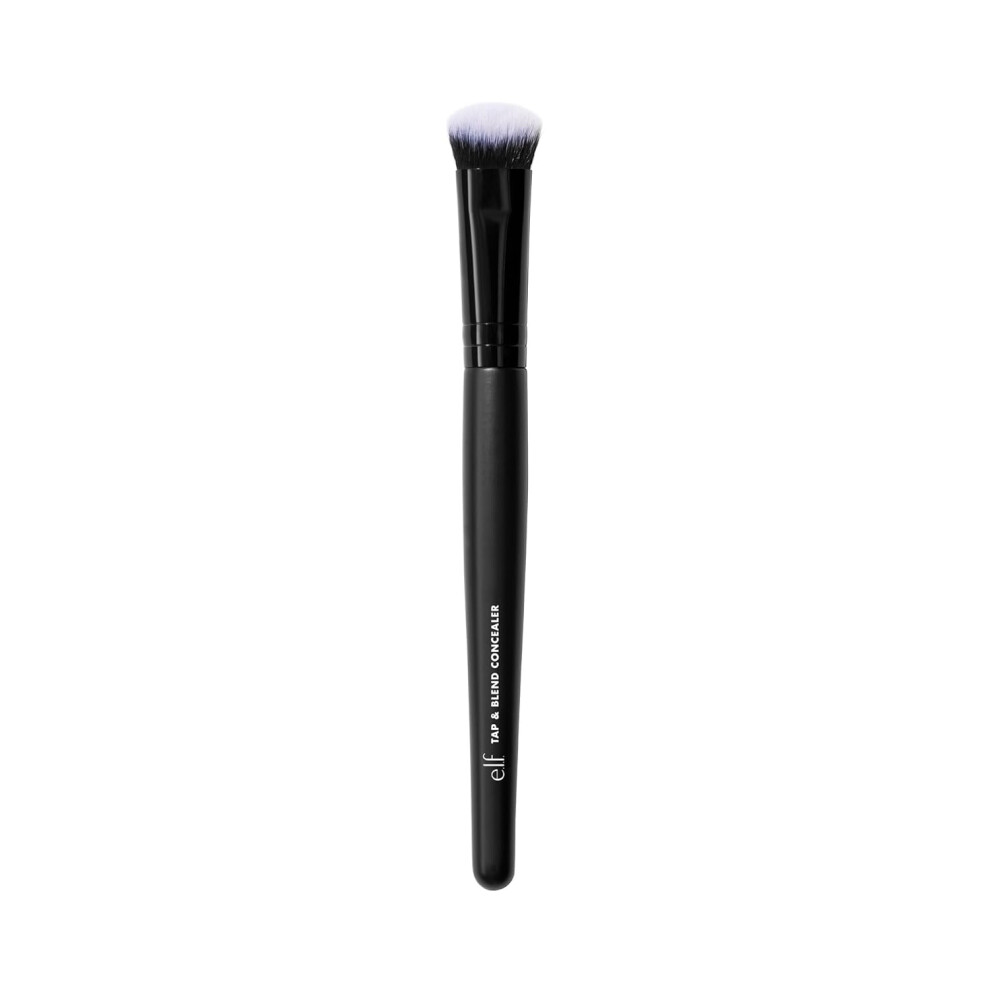 E.l.f. Dark Tap & Blend Concealer Brush, Covers Blemishes & Spots For An Airbrushed Finish With A Precision Tip, Synthetic, Vegan, & Cruelty-Free
