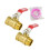 2Pcs Formed Copper Ball Valves with Quick Shut Off-6 points set 1