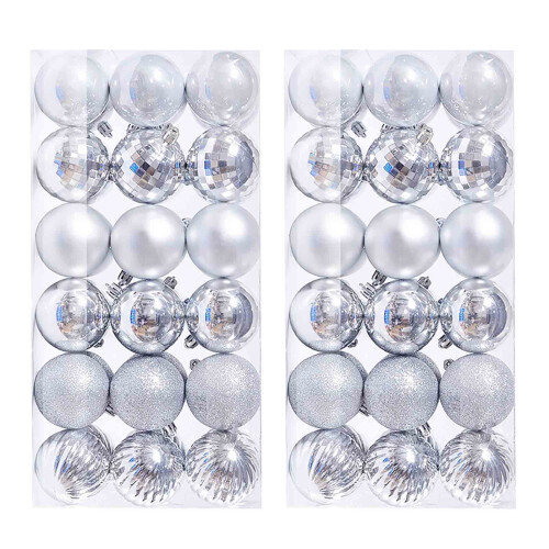 Boules de Noël pour sapin, 3 cm, 72 pièces