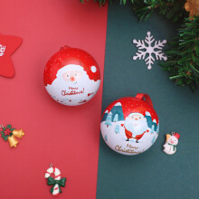 Boîte à bonbons de Noël décorative à suspendre en tôle 2 pièces