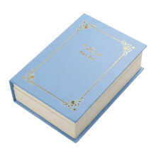 Lightweight PU Jewelry Storage Book for Earrings Necklaces-Blue