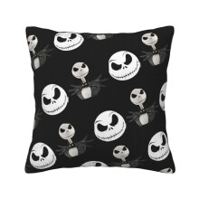 Housse de coussin en velours côtelé L'Étrange Noël de Monsieur Jack 18x18