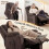 Homcom Sillón Elevador Marrón 92 x 94 x 105 cm 4