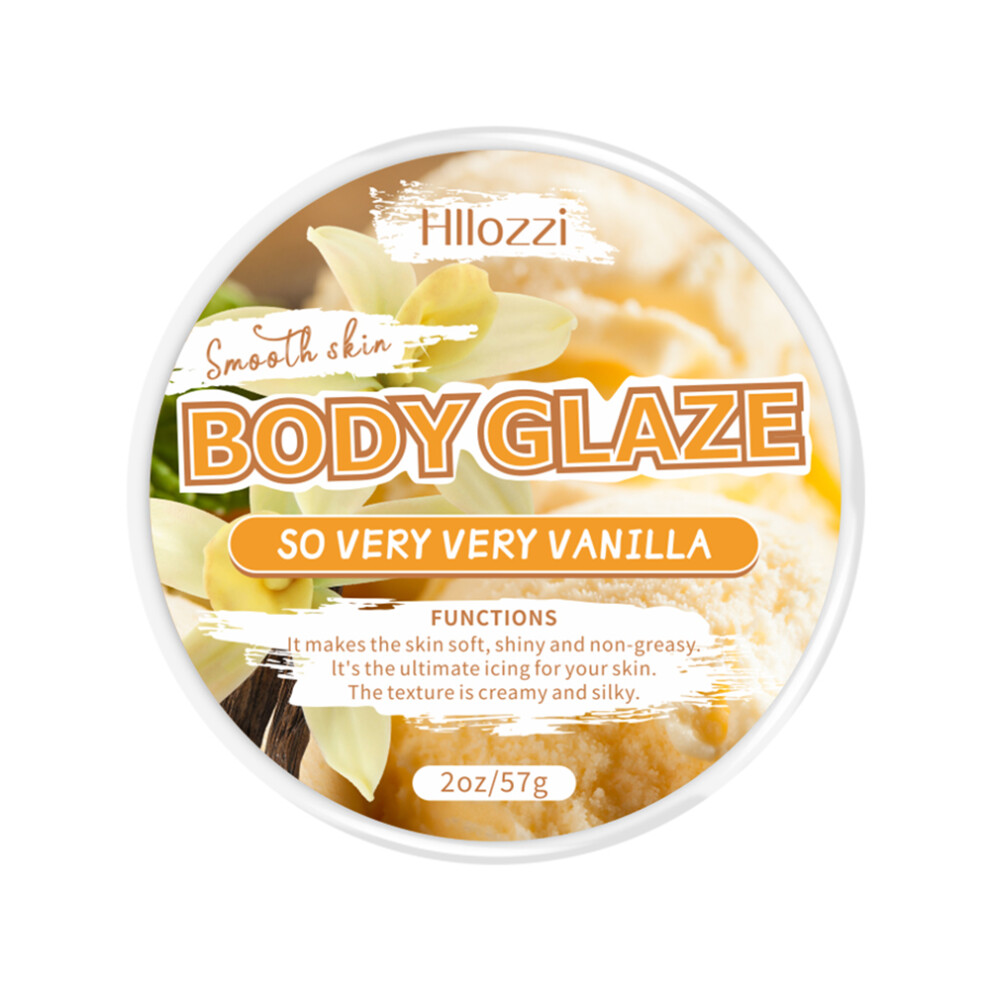 (Vanilla 2oz) 2oz/8oz Vanilla Body Glaze Nourishing Moisturizing Skin Care Body Butter Refreshing Non-Greasy Body Oil Moisturizing Skin