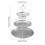 Soporte para cupcakes de 3 niveles de acero inoxidable 3