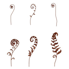 Sturdy Rusted Metal Garden Stake Featuring-Rusty Flowers 05
