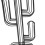 Cactus Coffee Pod Holder Black Iron 48 Pods 3