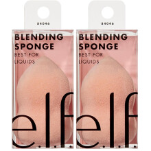 e.l.f. 84046 Cosmetics Blending Sponge, Flawlessly Applies Makeup for a Smooth, Professional Finish(1) (Pack of 2)