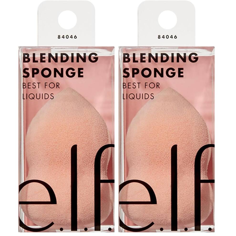 E.l.f. 84046 Cosmetics Blending Sponge, Flawlessly Applies Makeup For A Smooth, Professional Finish(1) (Pack Of 2)