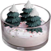 Duftkerze mit Weihnachtsbaumduft aus Sojawachs, 340 g