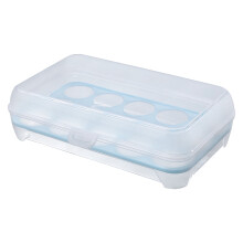 Soporte para huevos de refrigerador NAZISHW, plástico transparente, paquete de 12 unidades
