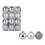 Shatterproof Christmas Tree Baubles Silver 24 pcs 1