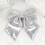 Christmas Bow Ornament Silver 9.84 Inch 1