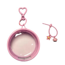 PVC Electronic Badge Holder In See Through Style Great For-Pink