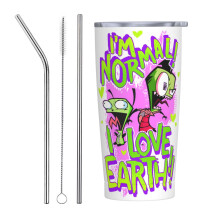 Invader Zim tumbler stainless steel 20 oz