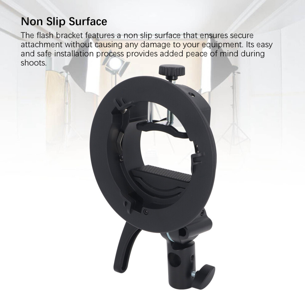 Bowens Mount Flash Bracket Round Head Holder 7340572973344