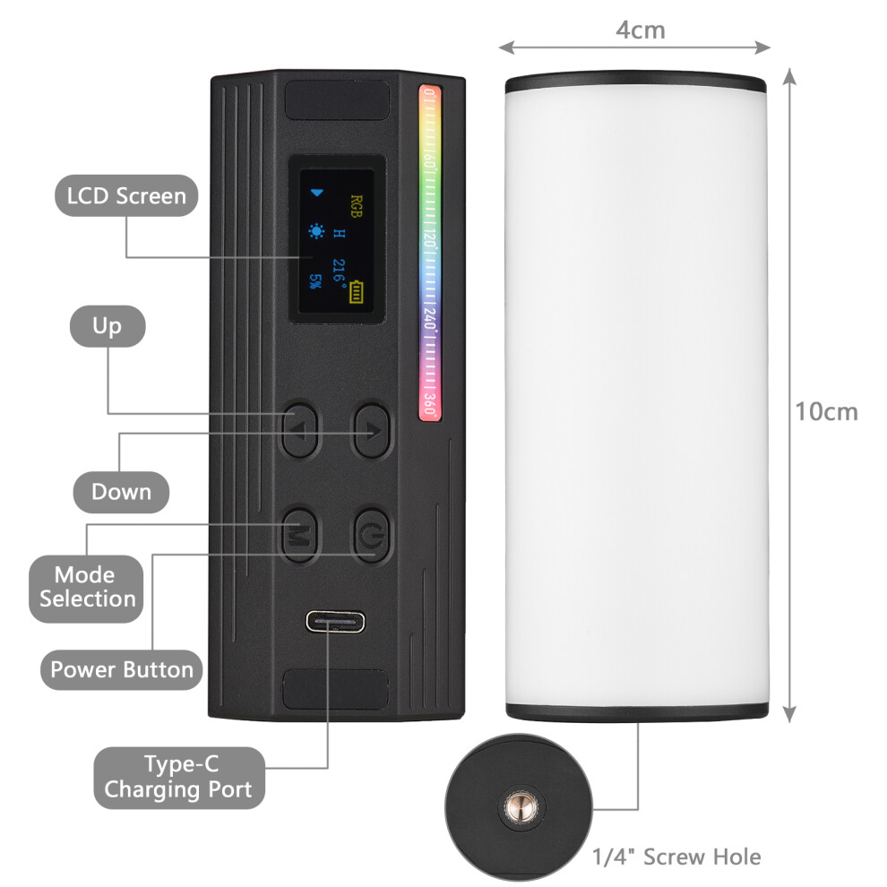 Mini Desktop Led Andoer W100rgb Light 7340572973603