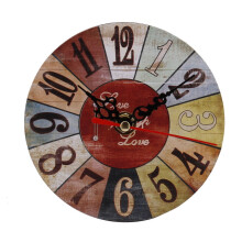 Horloge murale rétro Meiiso CK001-13 en bois antique, 33 cm (1 pièce)