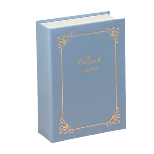 Livre de solutions de rangement de bijoux en PU polyvalent,-Bleu