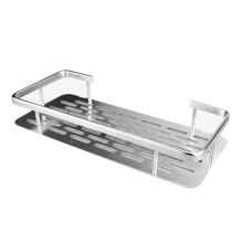 Étagère de douche murale en aluminium sans perçage, 1 niveau