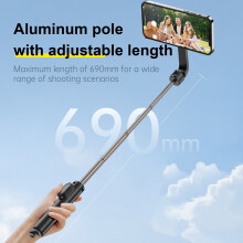 TELESIN WS-22005 27.1in Compact Magnetic Selfie
