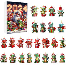 Calendrier de l'Avent de Noël - Thème Dinosaures - Mercredi - 24 jours