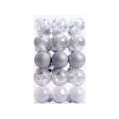 Boules de Noël incassables (30 pièces)