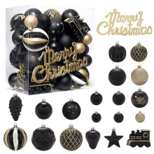 Boules de Noël incassables, 65 pièces