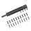 Corrosion Resistant Metal Extending Clothes Rail Simple-Black 1