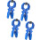 Pinces à cadre de Type A à forte adhérence, 4 paquets,-Bleu 1