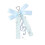 Star Bowknot Dot Musical Note Keychain With Vibranting-Blue 1