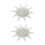 Broche en forme d'étoile avec accessoires en cristal pour-2 1