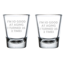 Schnapsgläser-Set, 1,75 oz, 2 Stück, lustiges Geschenk zum 50. Geburtstag