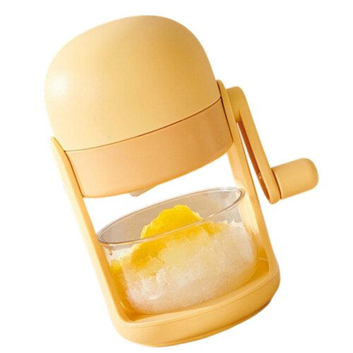 Practical Plastic Ice Processor No Power Required Makes-Yellow