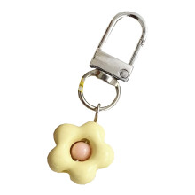 Lovely Floral Keychain Colorful Bag Charm Decorative-Yellow