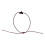 Delicate Handwoven Thread Heart Pattern Bracelet Skin-Burgundy 1
